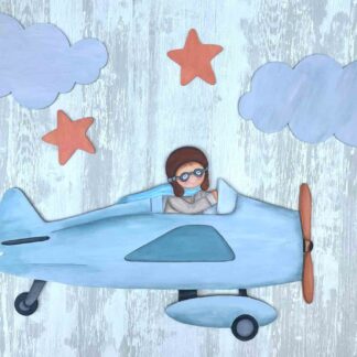decoración infantil avioneta