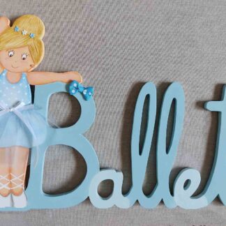 nombre en madera ballet