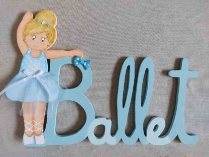 nombre en madera ballet