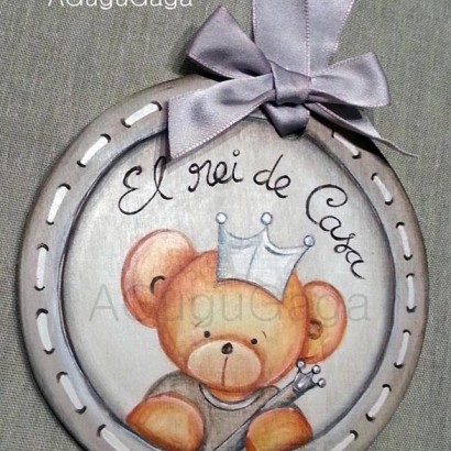 Placas de Madera para POMOS de Muebles "DULCE OSITO"