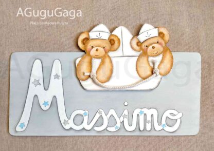 PLACA INFANTIL OSITOS