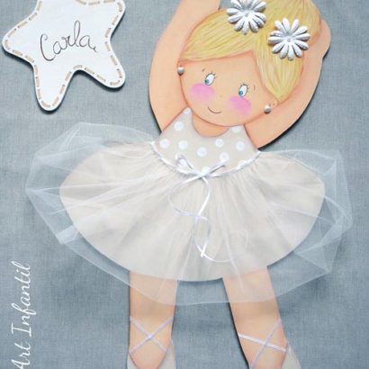 SILUETAS DE MADERA BALLET BEIGE