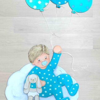 decoración infantil bebe con globos