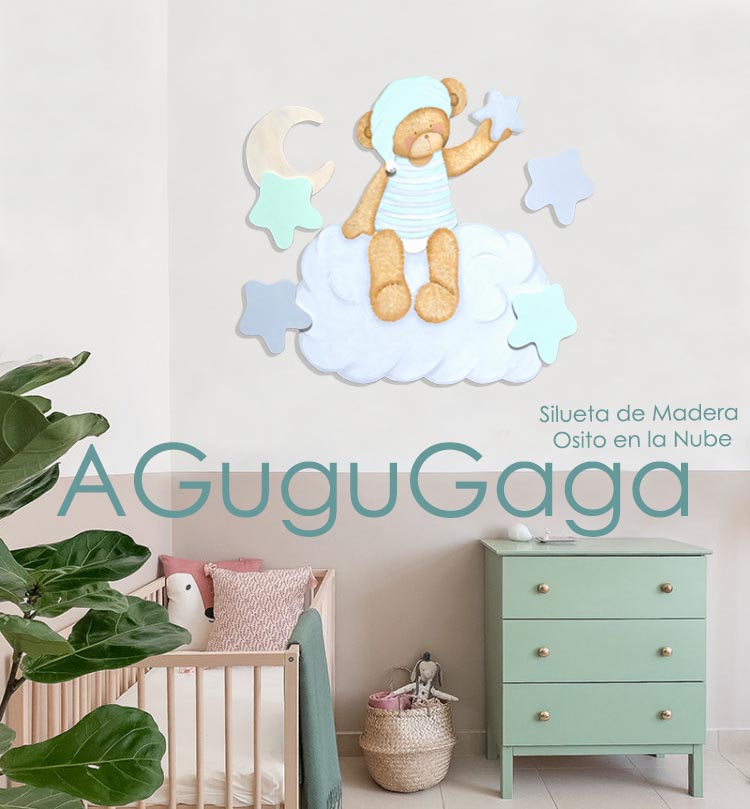 Medidor infantil de pared, Nube