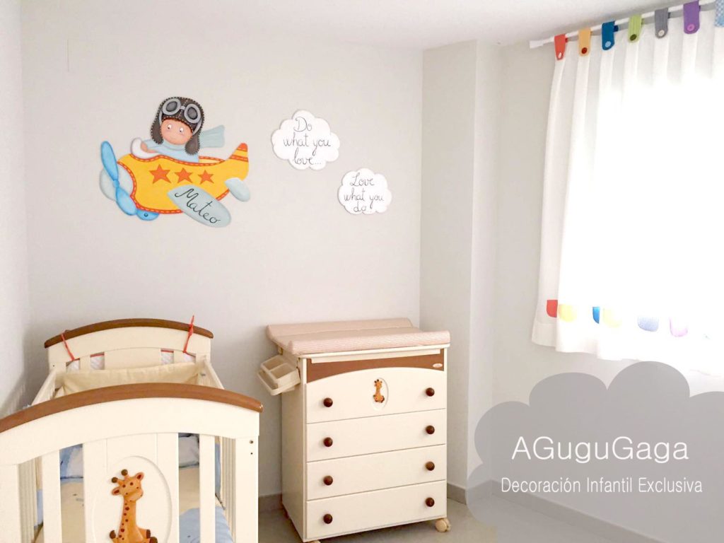 silueta infantil aviador agugugaga