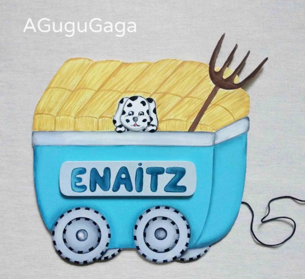 silueta infantil tractor