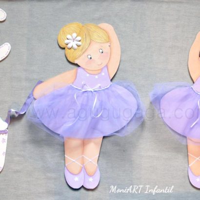 SILUETAS BAILARINAS MALVA
