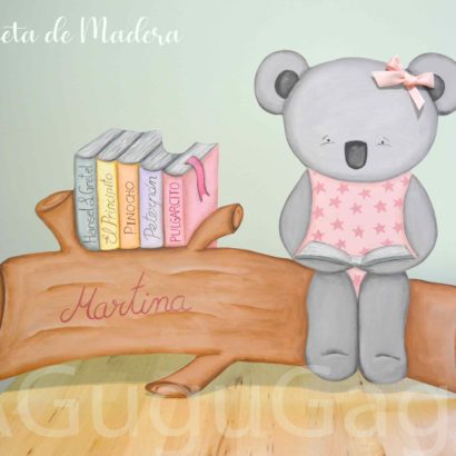 SILUETAS DE MADERA OSITA KOALA