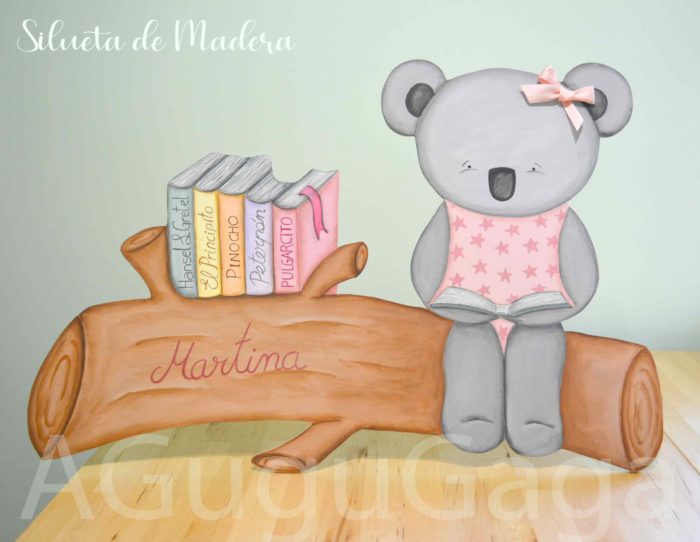 SILUETAS DE MADERA OSITA KOALA