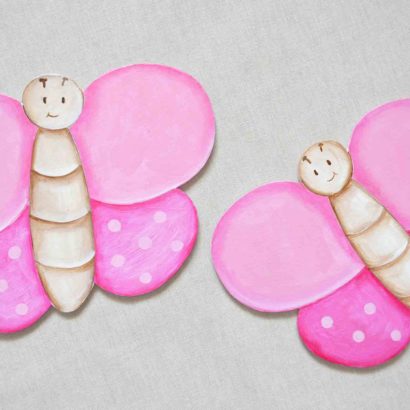siluetas infantiles mariposas